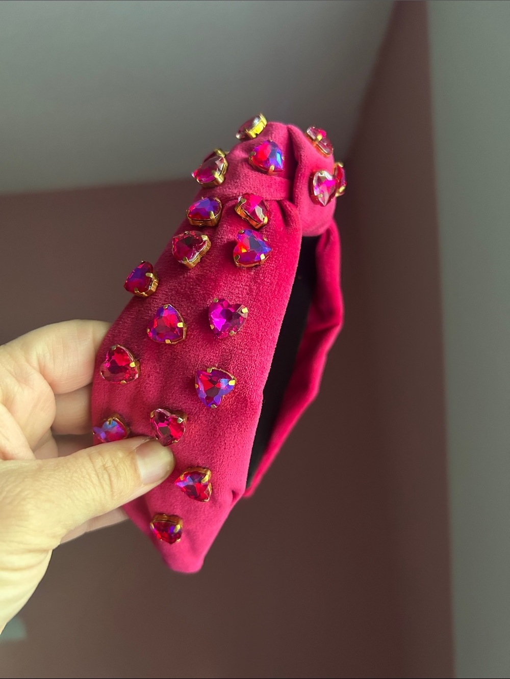 Brianna cannon heart/ velvet headband